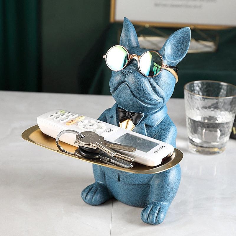 Home Decor Bulldog Object Holder Resin | Charming Organizer 4