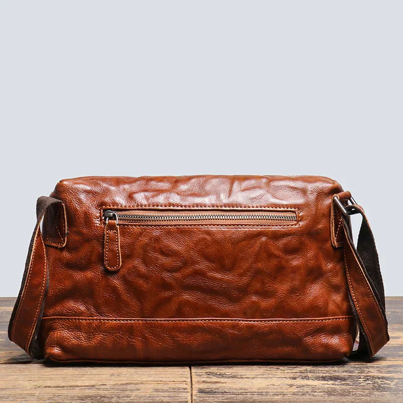 Men Vintage Leather Crossbody Bag | Owen