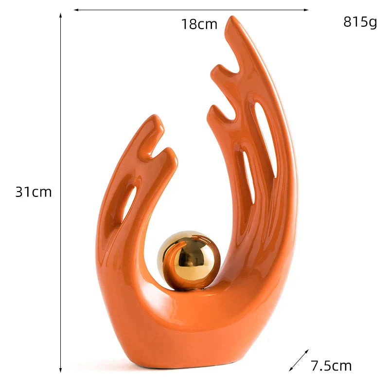 Abstract Sculpture Home Decor Resin | Elegance 6