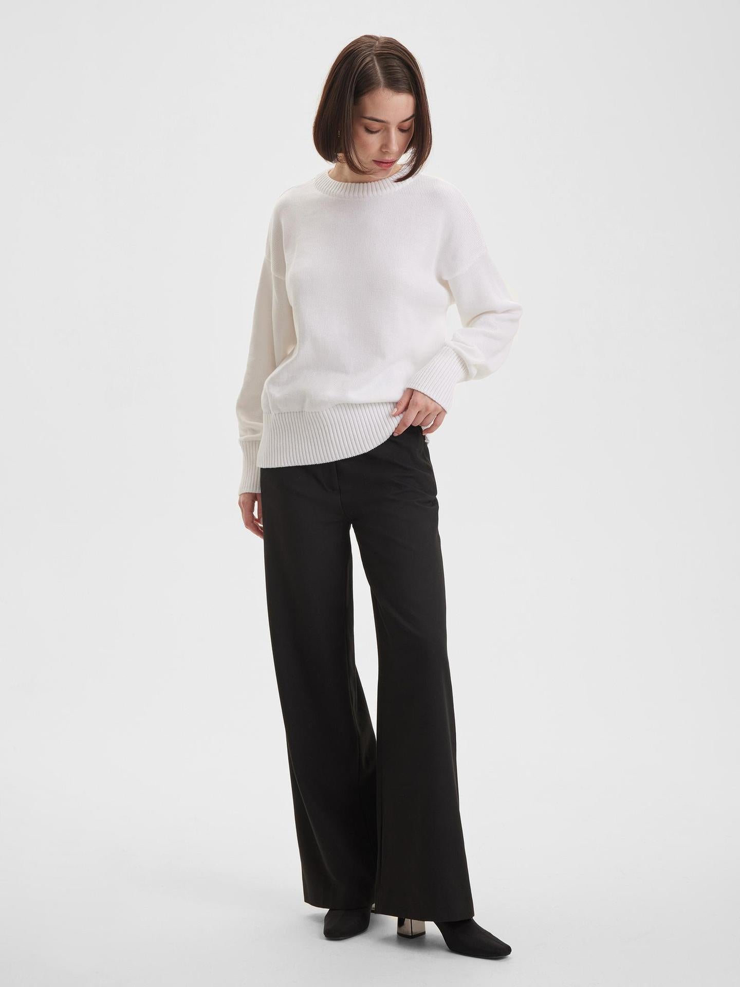 Women Minimalist Knit Sweater | Hanelle