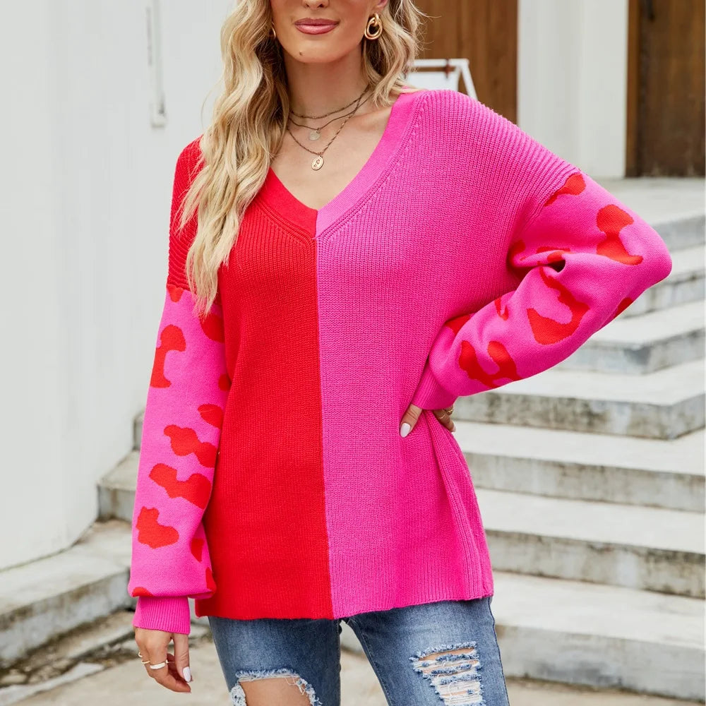 Color Block Knit Sweater | Frederica