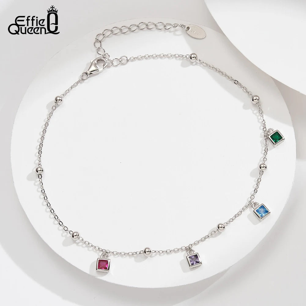 Women Multi-Gem Anklet | Eulalia