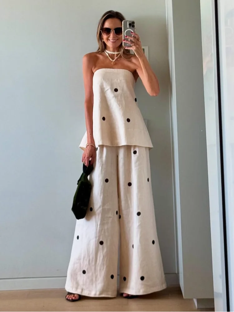 Women Polka Dot Co-Ord Set | Claribel