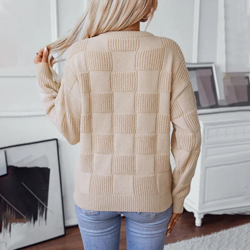 Women Textured Knit Sweater | Wisteria