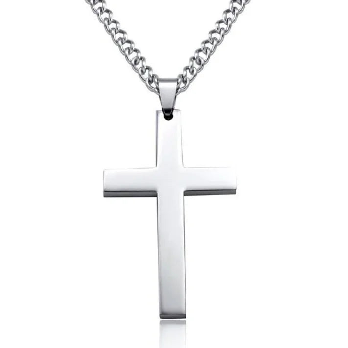 Variant image for Men's Pendant Necklace Silver Stainless Steel | Urban Style-7