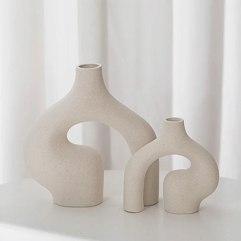 White Ceramic Decorative Vase | Elegance 3