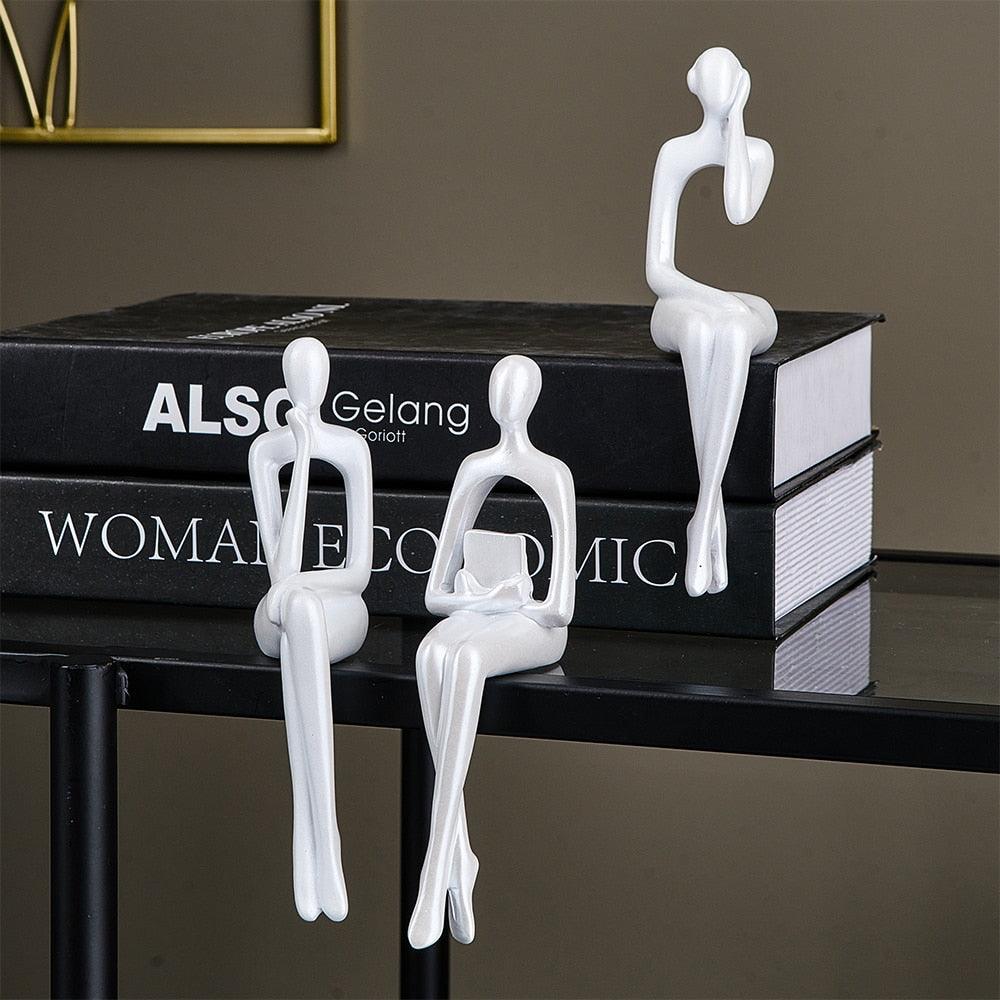 Home Decorative Sculpture Set Neutral Resin | Nordic Trio 4