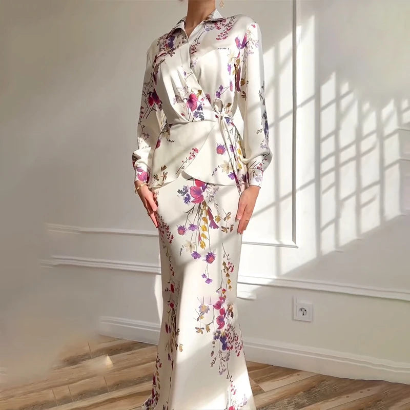 Floral Wrap Maxi Dress | Daphne