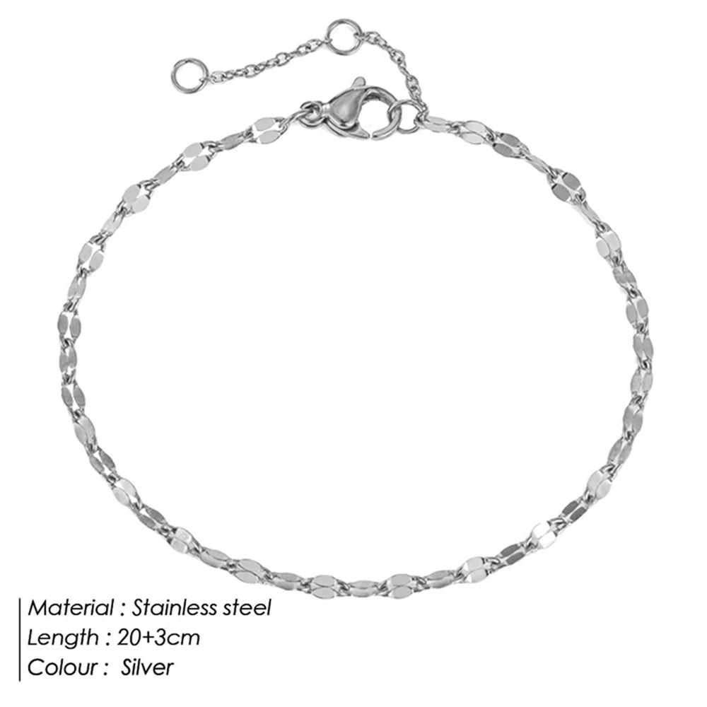 Women Double Wrap Chain Anklet | Aralise