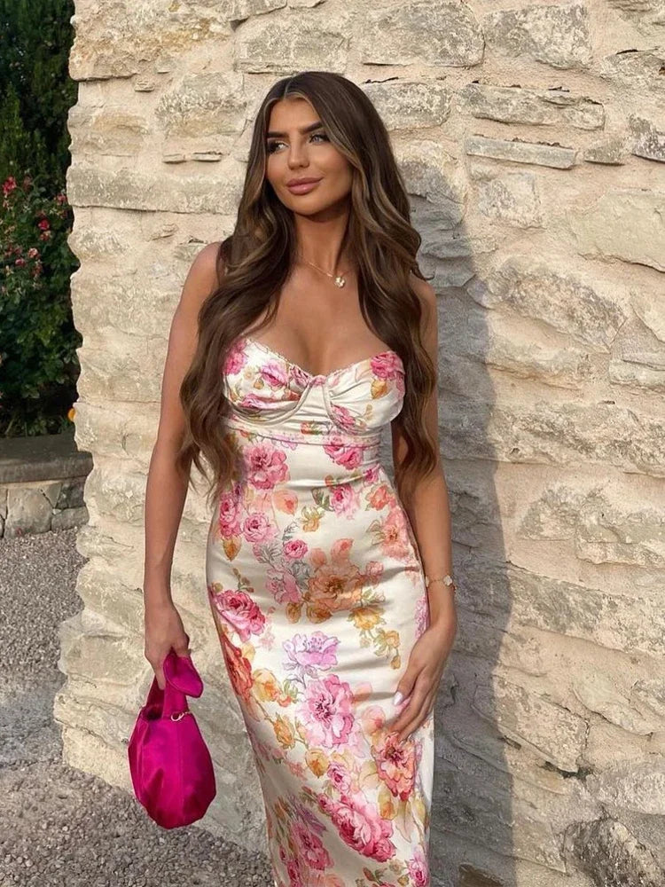 Women Floral Midi Dress | Amélie