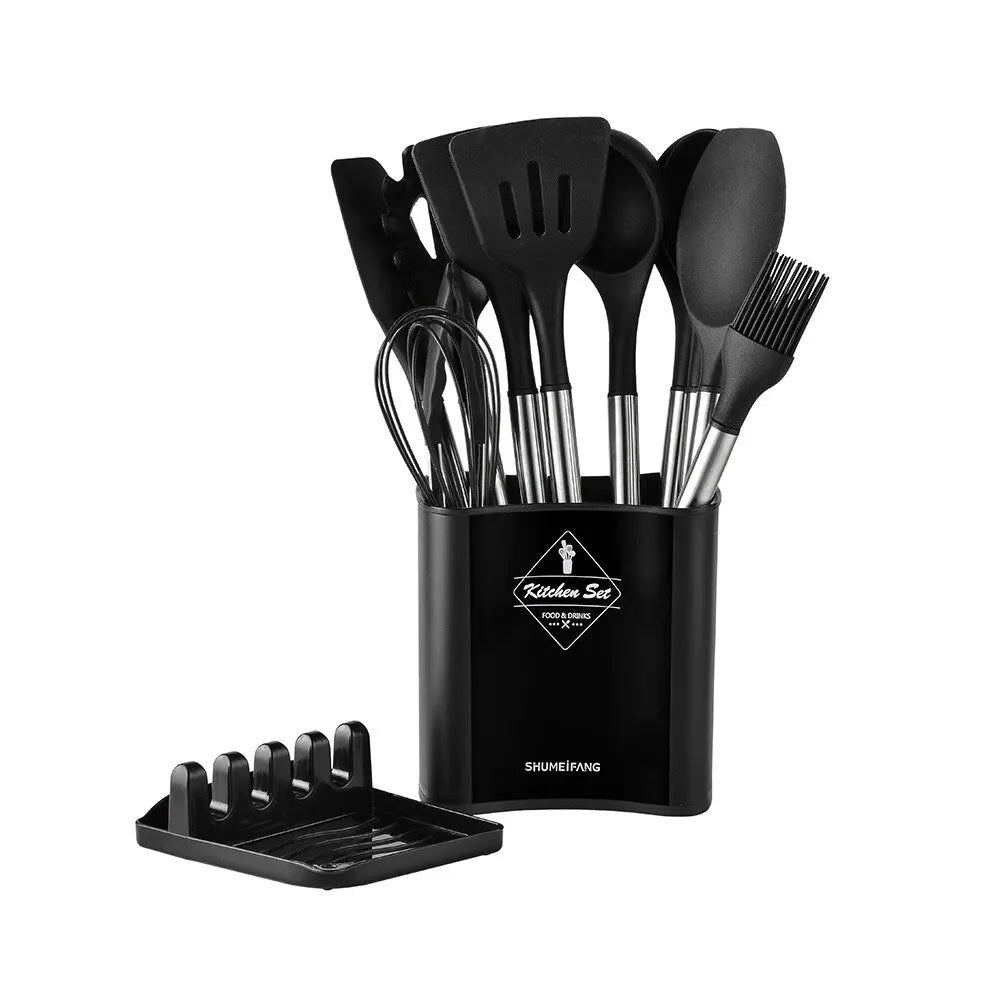 Kitchen Utensil Set 13 Pieces Silicone Stainless Steel | Mary Home 6