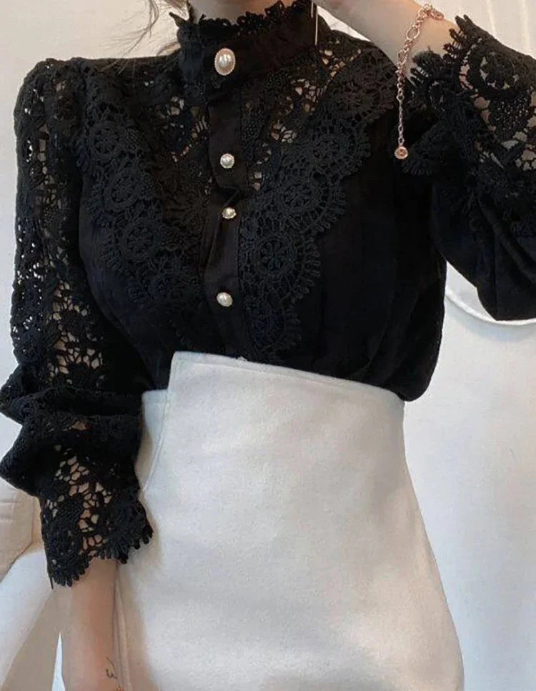 Women Elegant Lace Blouse | Lisette