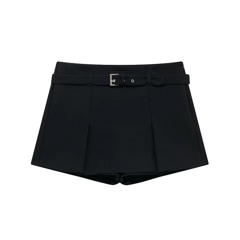 Women High-Waisted Pleated Skort | Dolores