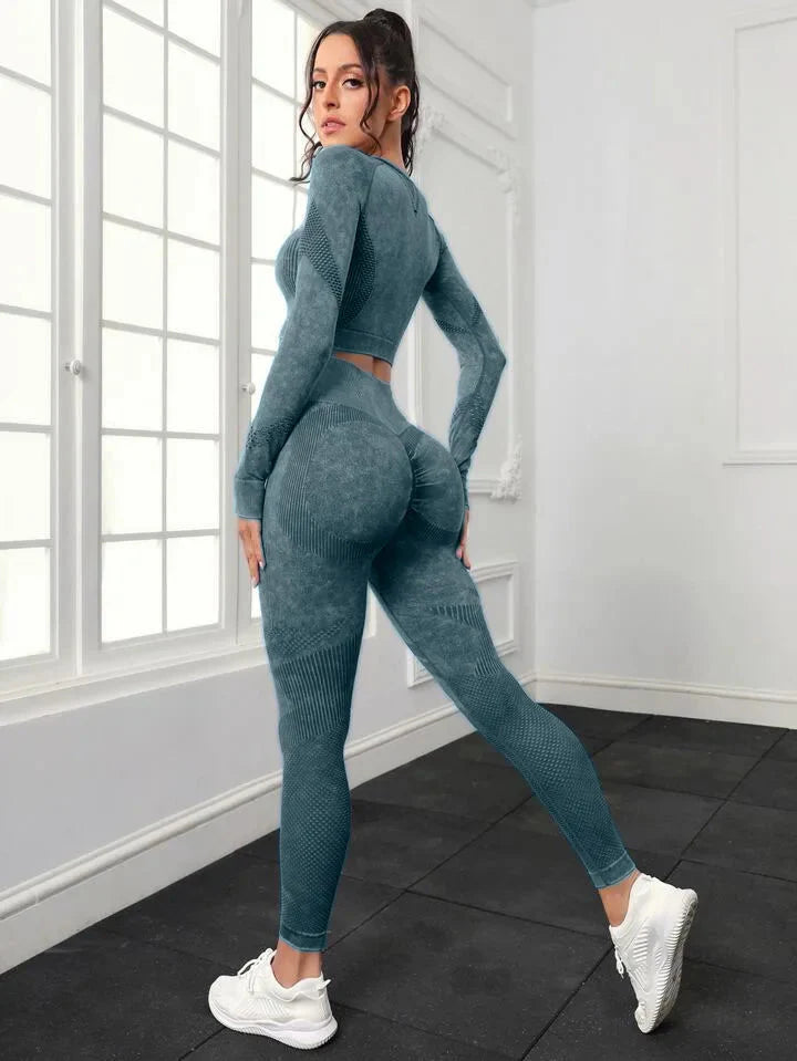 Variant image for Women Active Wear Set Black Nylon Spandex | Best Gym Gear for Women-7