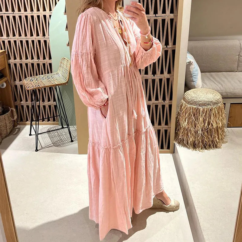 Women Bohemian Tiered Maxi Dress | Georgina