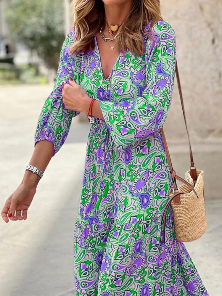 Women Boho Maxi Dress | Irish