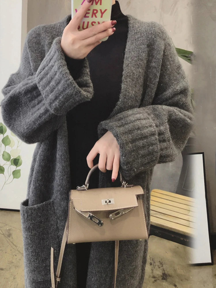 Women Zendy Oversized Knit Cardigan