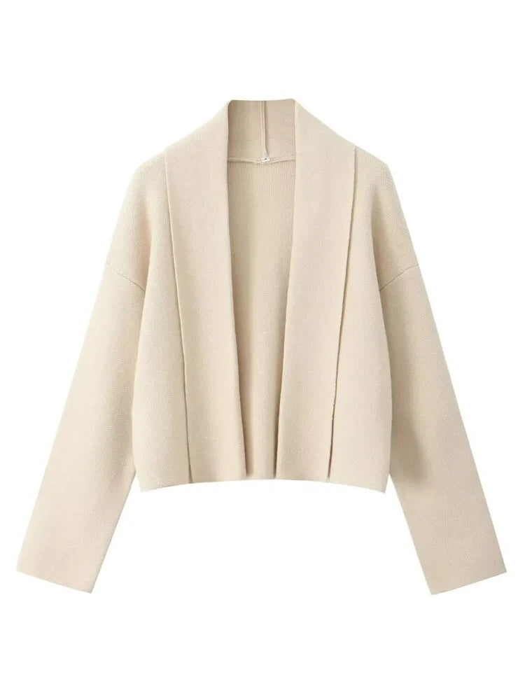 Women Minimalist Open Front Cardigan | Rosalina