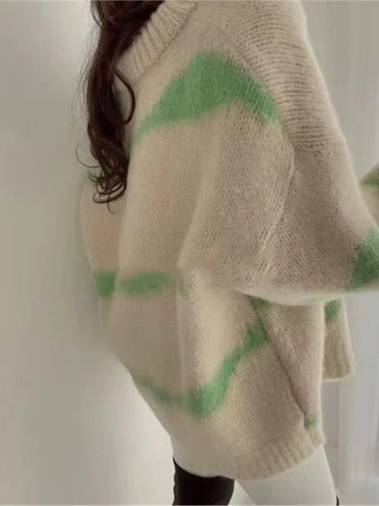 Women Fuzzy Tie-Dye Cardigan | Eldora