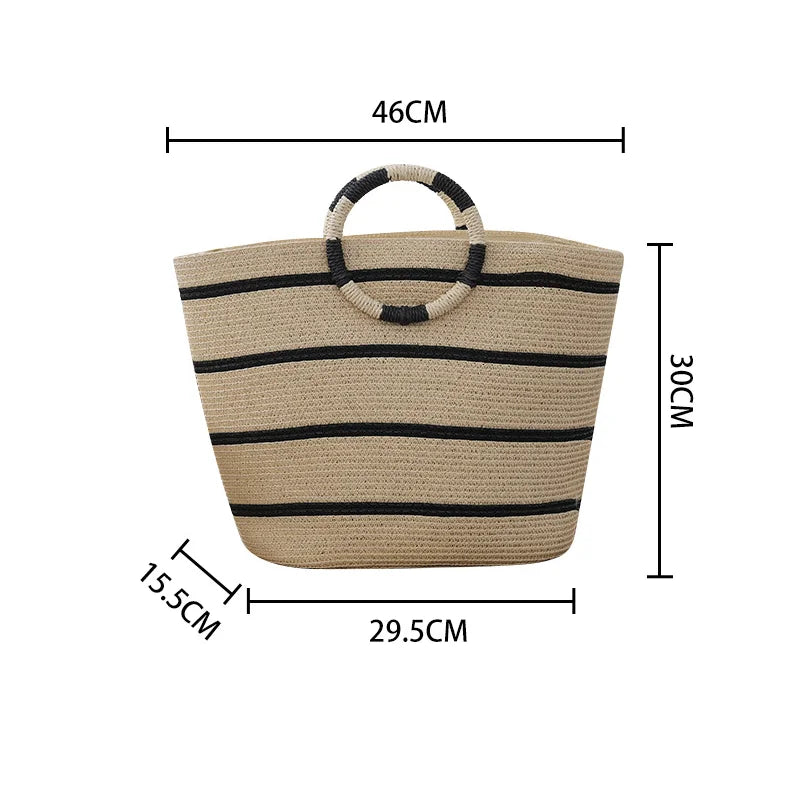 Women Handcrafted Straw Tote Bag | Elara