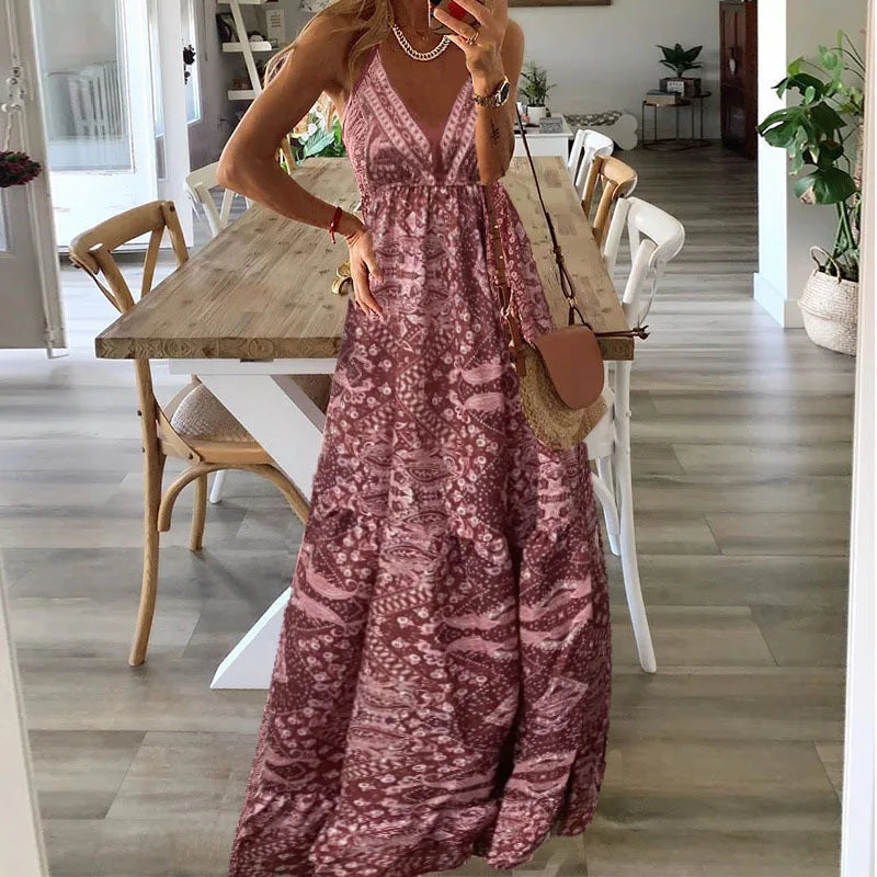 Women Boho Printed Maxi Dress | Seraphina