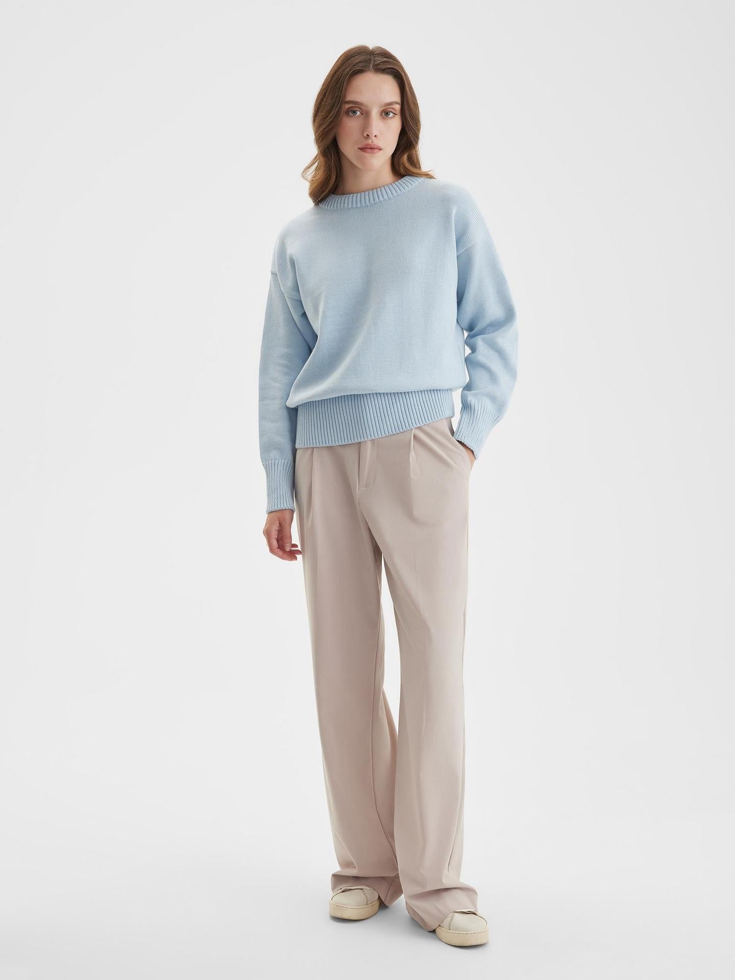 Women Minimalist Knit Sweater | Hanelle