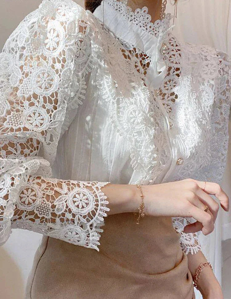 Women Elegant Lace Blouse | Lisette