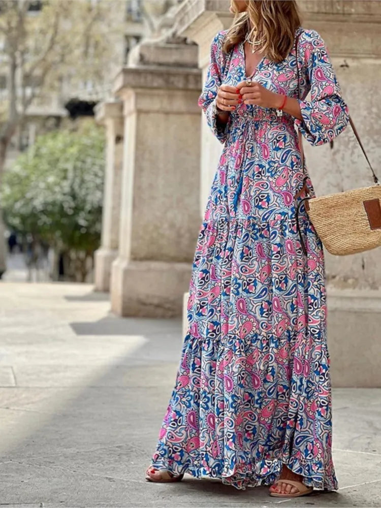Women Boho Maxi Dress | Irish