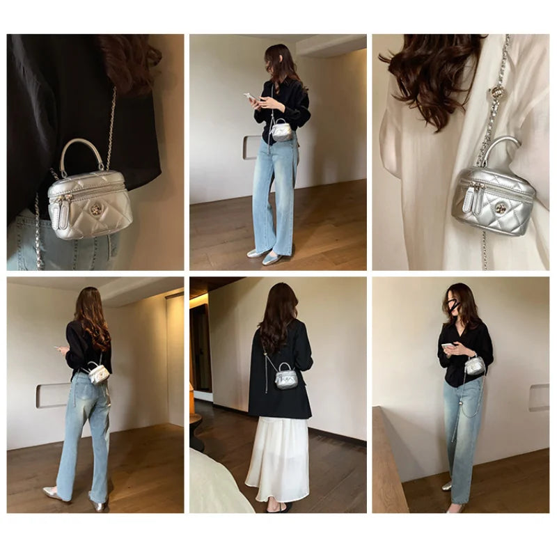 Women Quilted Mini Crossbody Bag | Amara