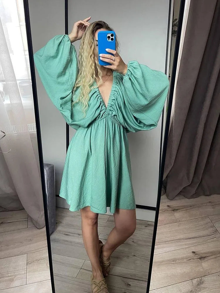 Women Summer Long Sleeve Dress | Sadie