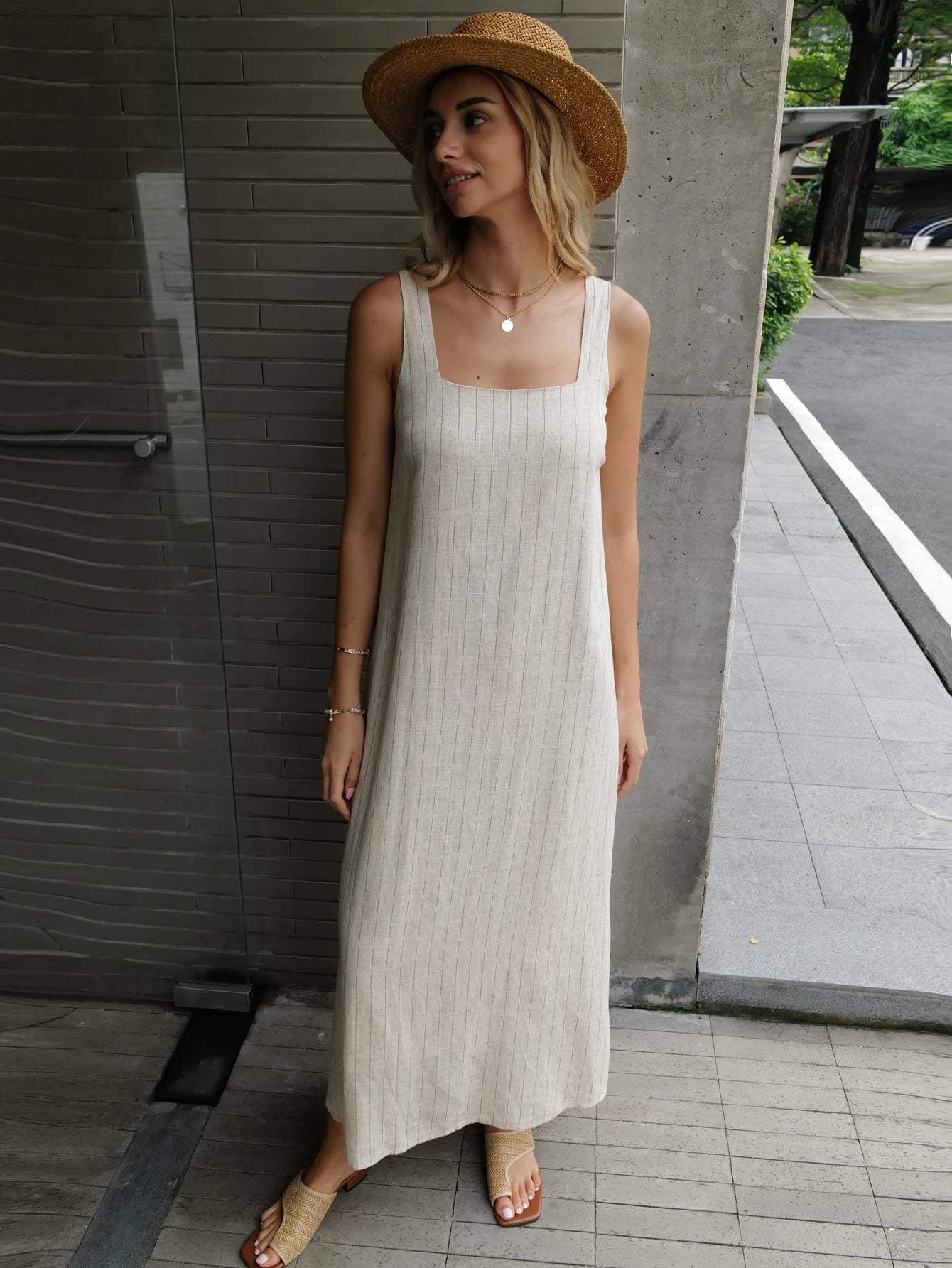 Women Square Neck Maxi Dress | Luella