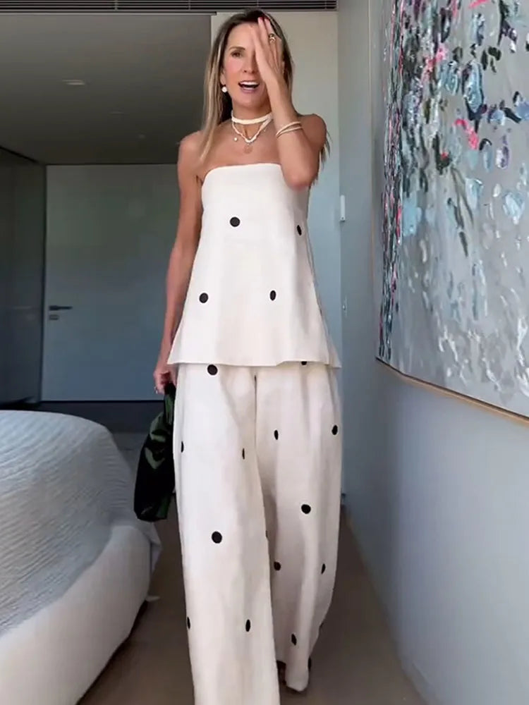 Women Polka Dot Co-Ord Set | Claribel