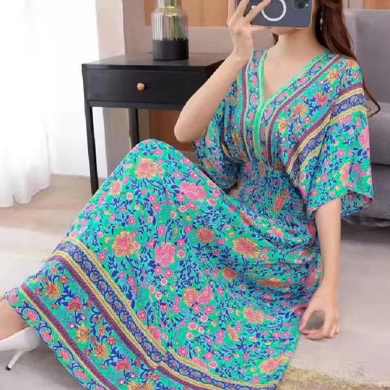 Women Embroidered Maxi Dress | Isel