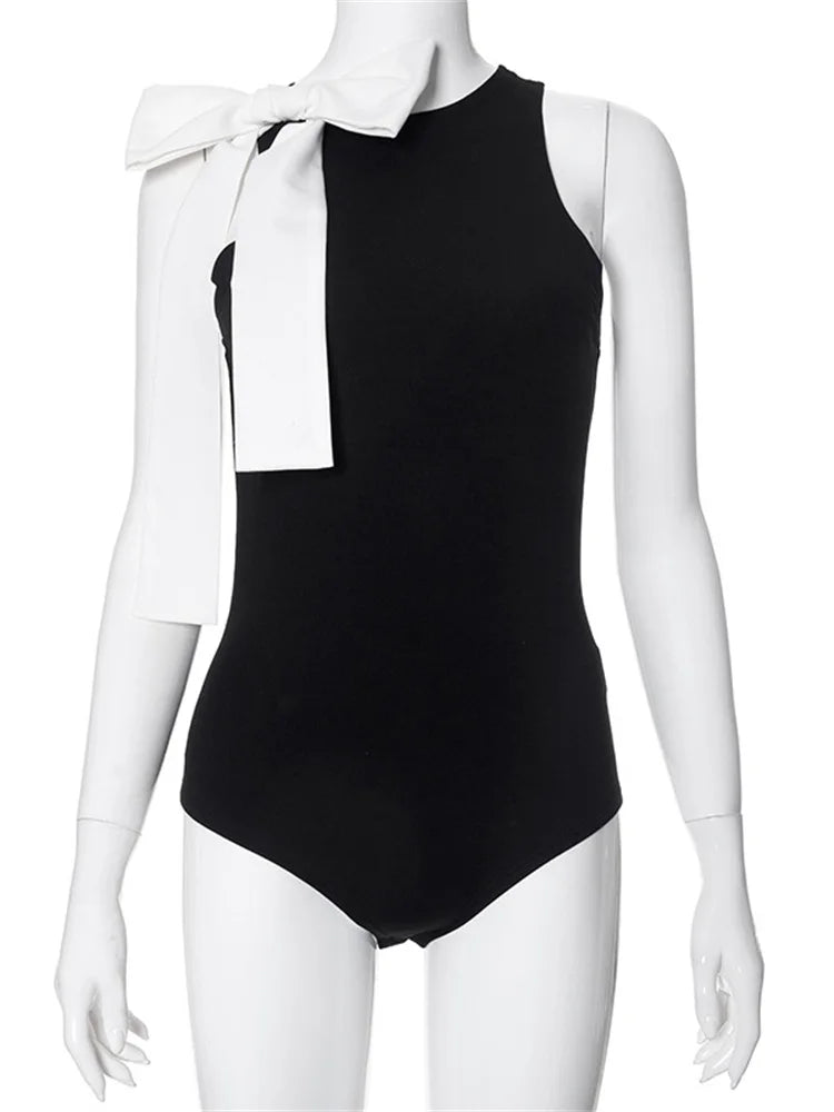 Women Big Bow Bodysuit | Nadine
