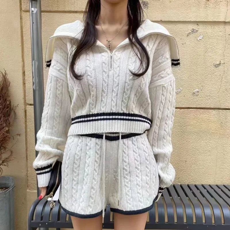 Women Cozy Knitted Two-Piece Set | Onora