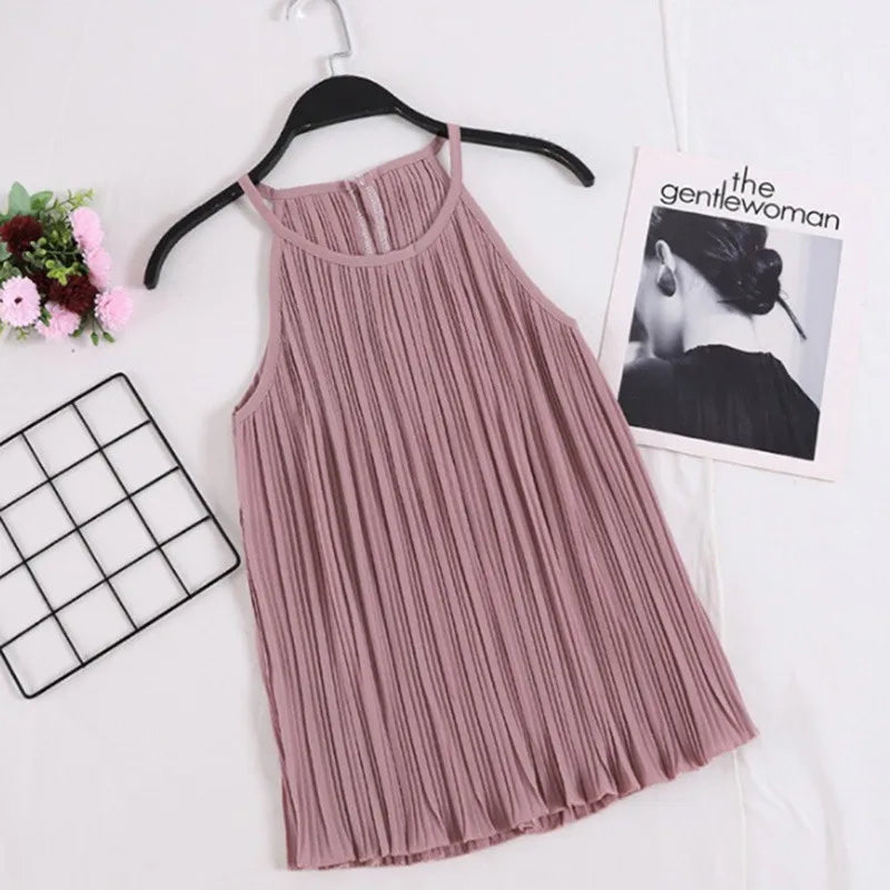Women Tank Top Amber Chiffon | Summer Chic-2