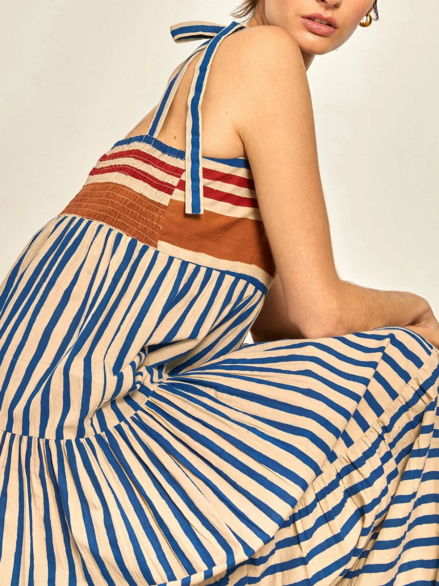 Women Striped & Printed Maxi Dress | Gladys
