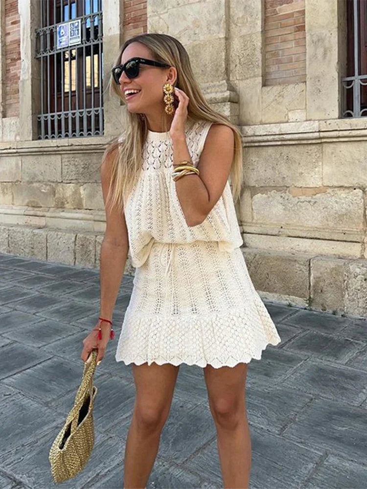 Women Crochet Two-Piece Set | Amari