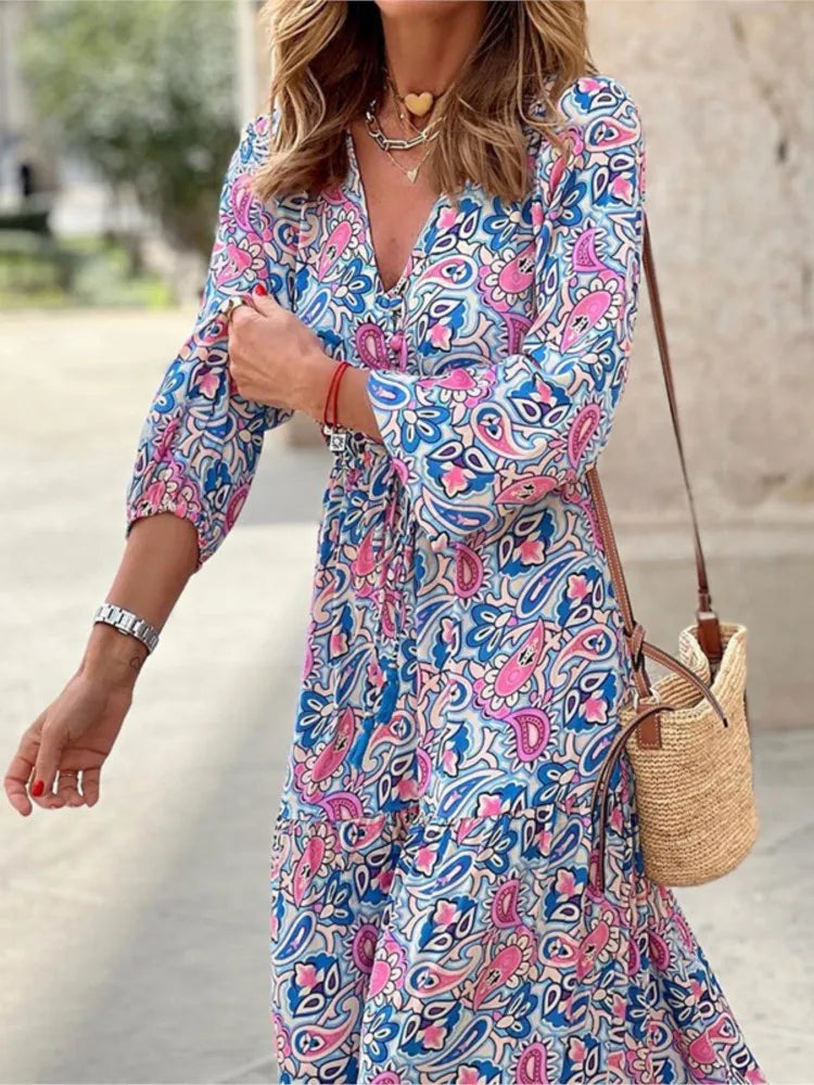 Women Boho Maxi Dress | Irish