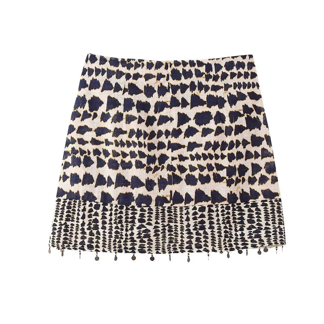 Women Leopard Print Wrap Skirt | Patricia