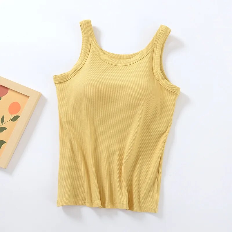 Women Basic Ribbed Tank Top | Cherry