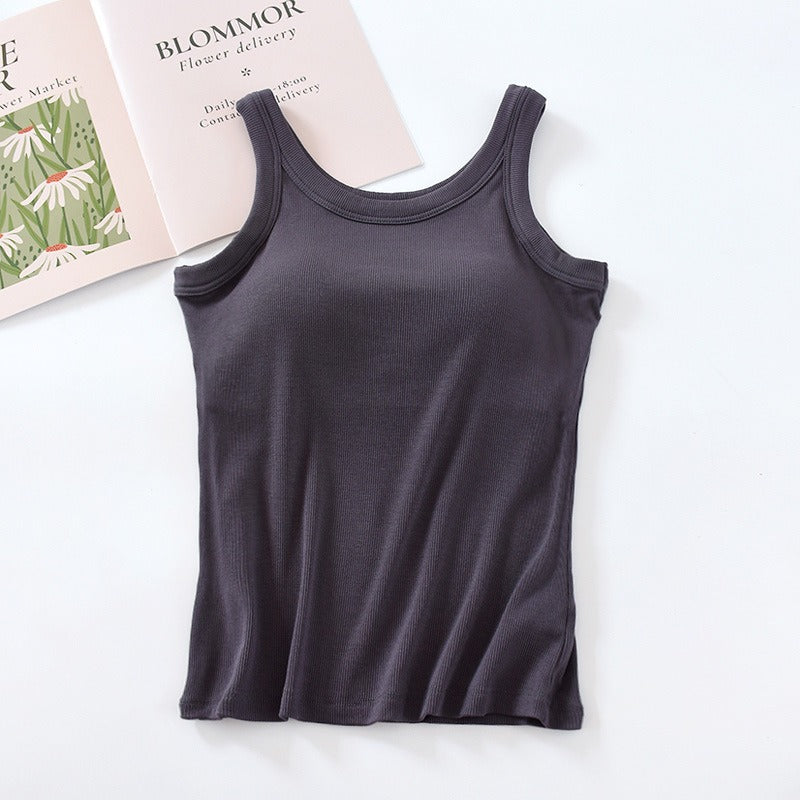 Women Basic Ribbed Tank Top | Cherry