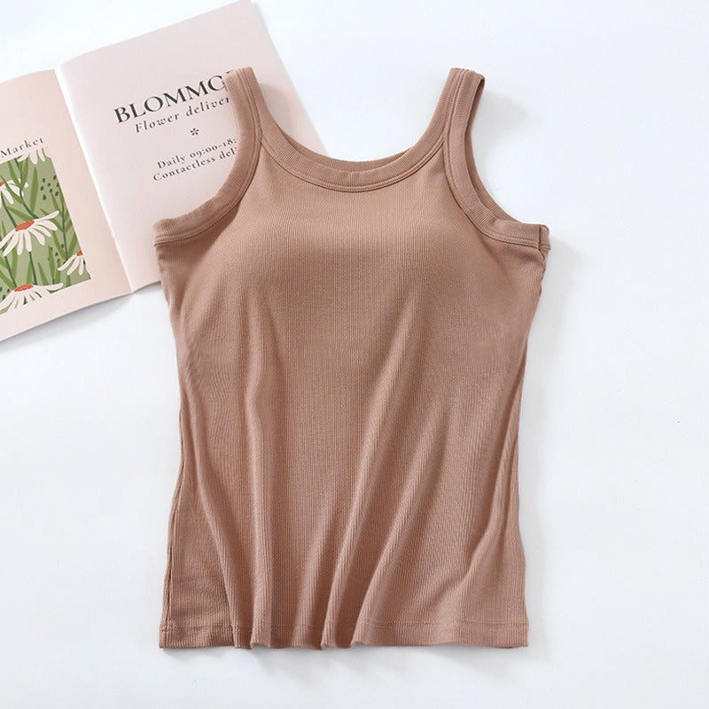 Women Basic Ribbed Tank Top | Cherry