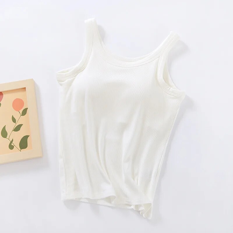 Women Basic Ribbed Tank Top | Cherry