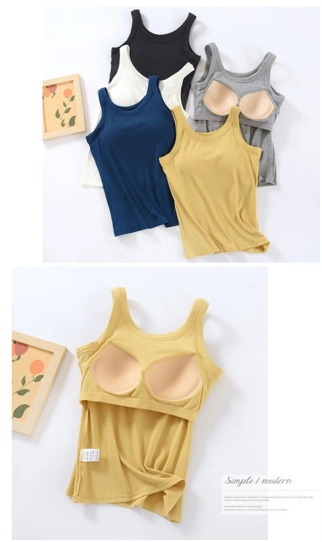 Women Basic Ribbed Tank Top | Cherry