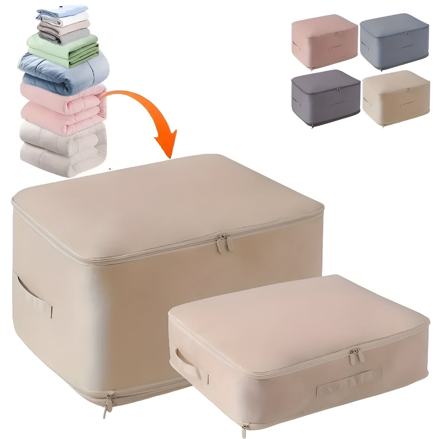 Space-Saving Compression Storage Bags for Clothes and Bedding – Airtight, Durable, Transparent Design 0