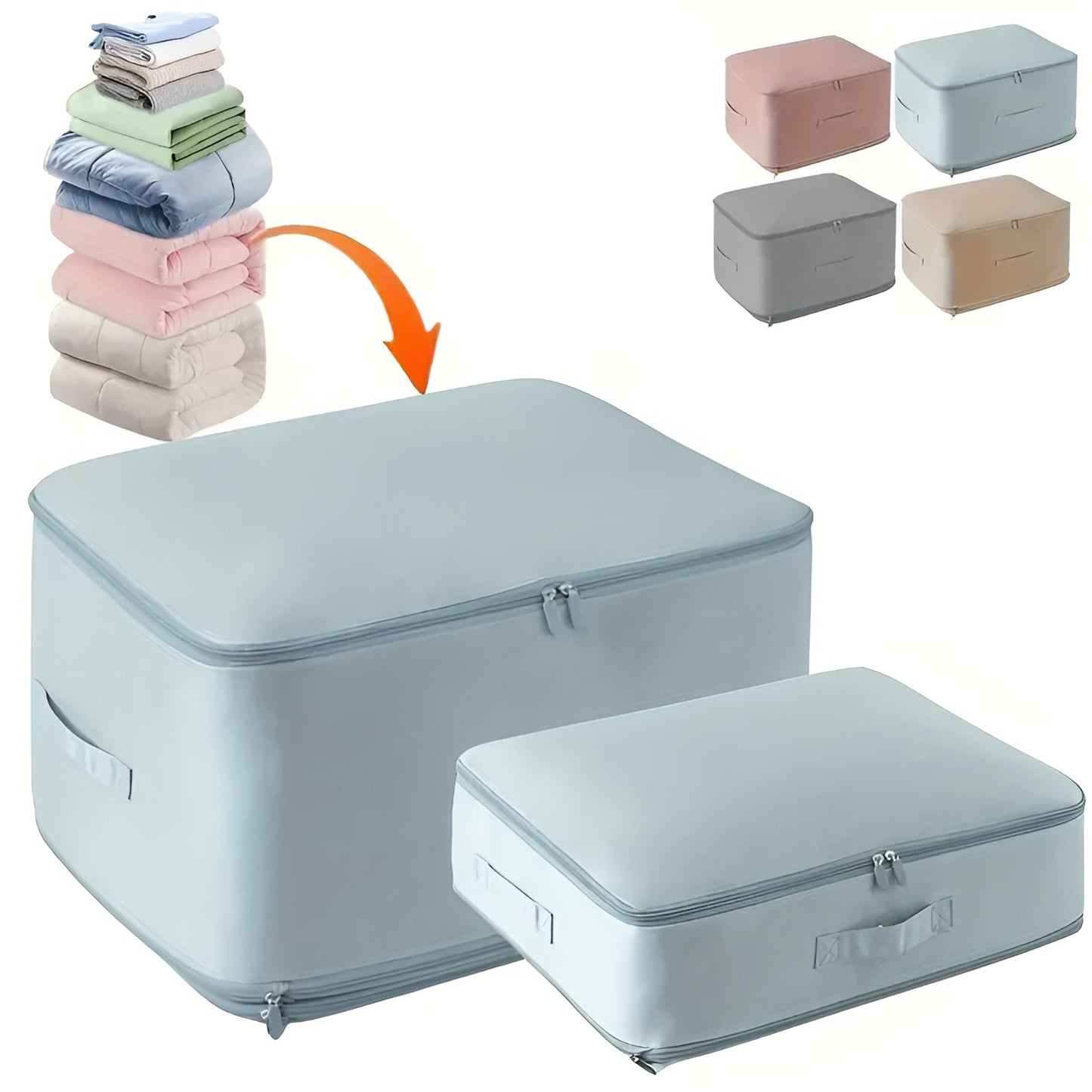 Space-Saving Compression Storage Bags for Clothes and Bedding – Airtight, Durable, Transparent Design 9