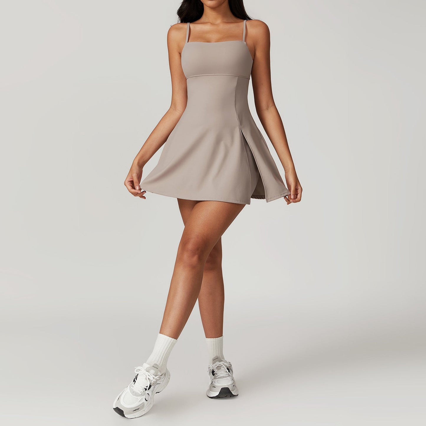Women Square Neck Mini Dress | Lavinia