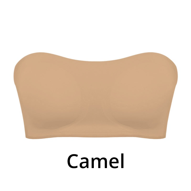 Strapless Push-Up Bra with Seamless Adhesive Fit