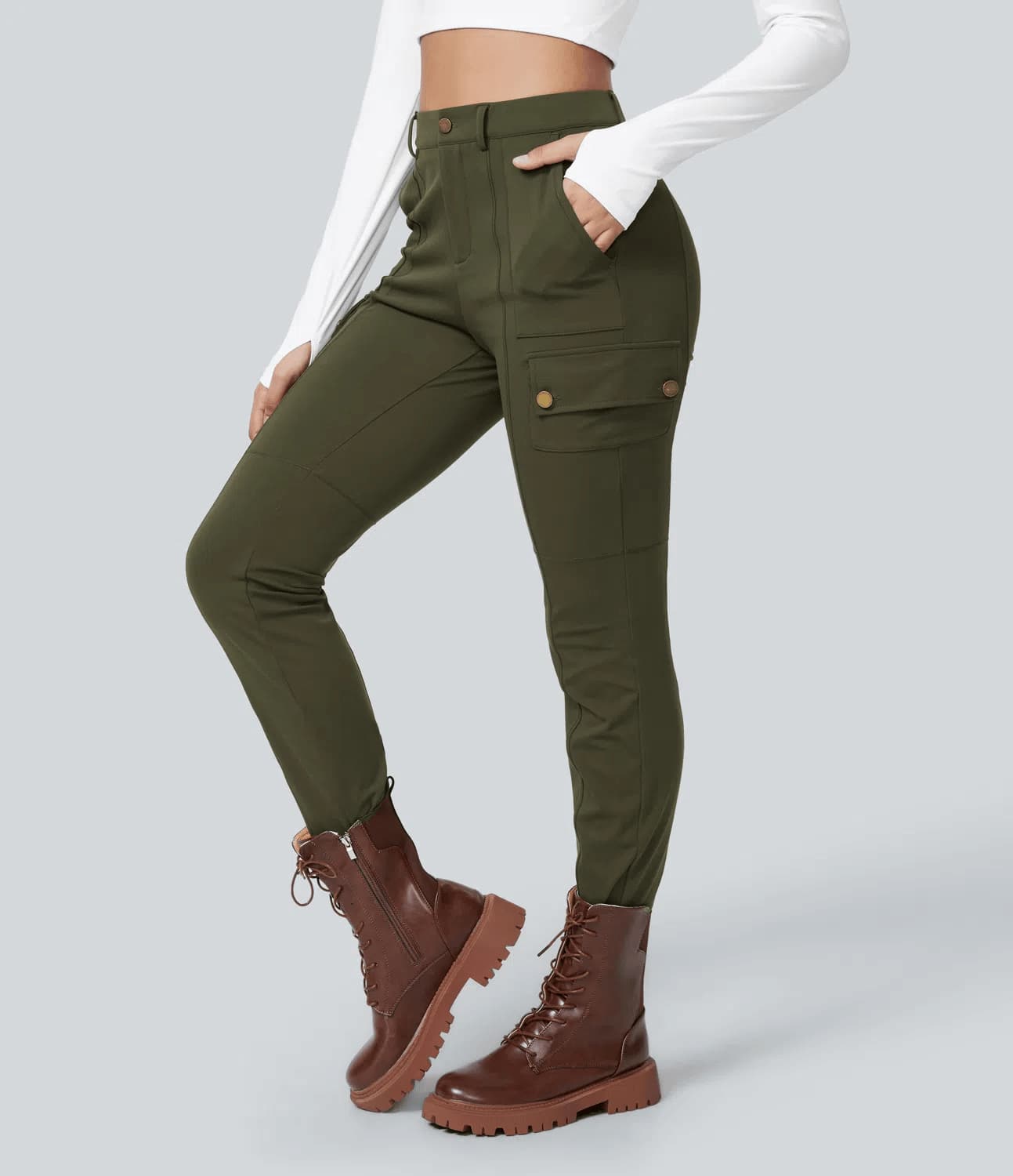 Women Stretchy Cargo Pants | Denise